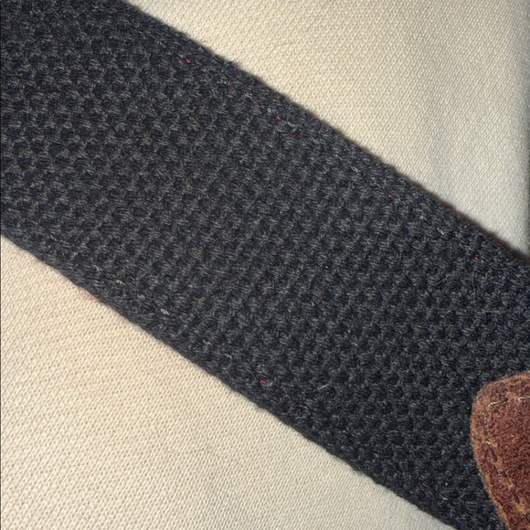 Red Tartan Plaid, Leather & Brass Belt SZ 36 - Picture 10 of 10